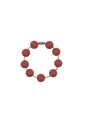 Red Solid Silicone Beads