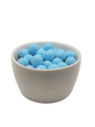 Light Blue Solid Silicone Beads