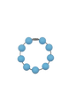 Light Blue Solid Silicone Beads