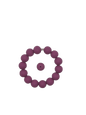 Magenta Solid Silicone Beads