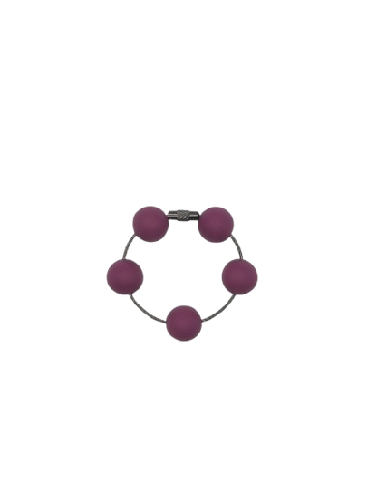 Magenta Solid Silicone Beads
