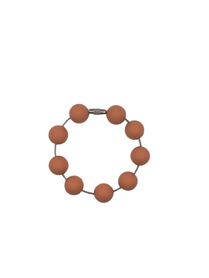 Rust Brown Solid Silicone Beads