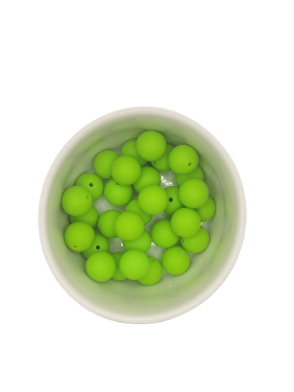 Light Green Solid Silicone Beads