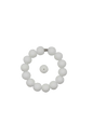White Solid Silicone Beads
