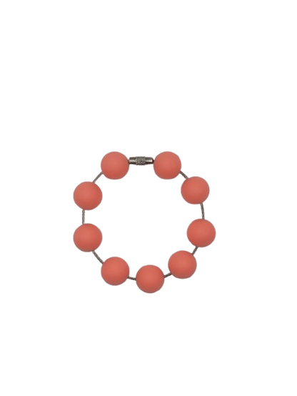 Coral Solid Silicone Beads
