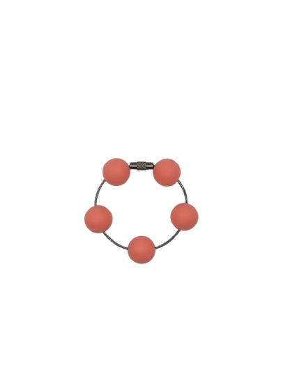 Coral Solid Silicone Beads