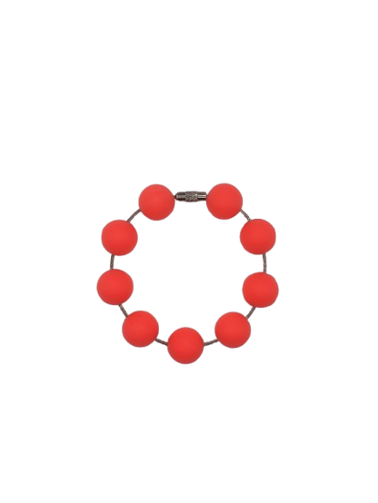 Shocking Pink Solid Silicone Beads