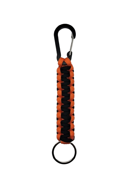 Black&Orange Paracord Keychain