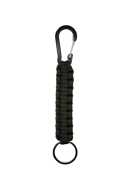 Dark Green Paracord Keychain