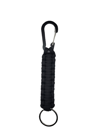 Black Paracord Keychain