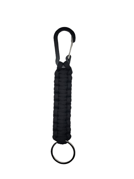 Black Paracord Keychain