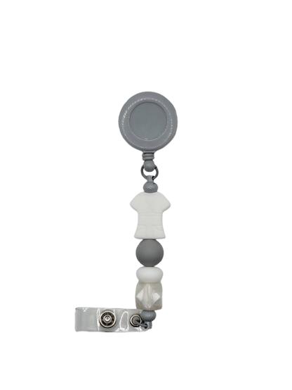White Scrubs Badge Reel
