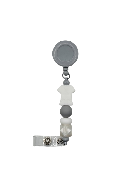 White Scrubs Badge Reel