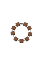 Brown Hexagon Silicone Beads