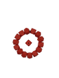 Red Hexagon Silicone Beads