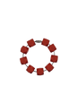 Red Hexagon Silicone Beads