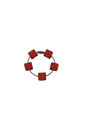 Red Hexagon Silicone Beads