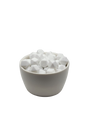 White Hexagon Silicone Beads