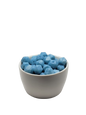 Pearl Blue Hexagon Silicone Beads