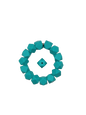 Turquoise Hexagon Silicone Beads