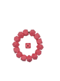 Pink Hexagon Silicone Beads