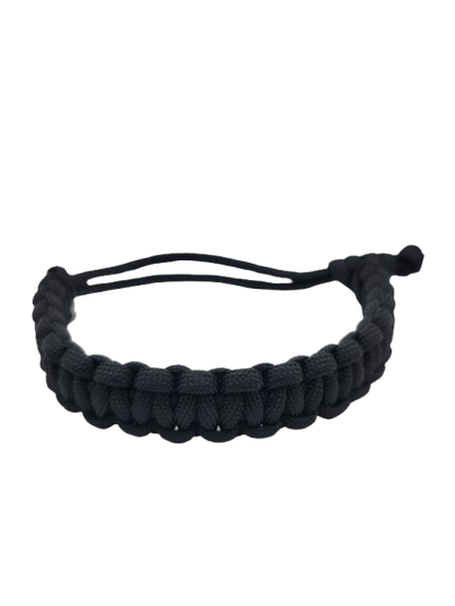 Black Cobra Knot Adjustable Paracord Bracelet