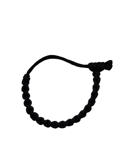 Black Cobra Knot Adjustable Paracord Bracelet