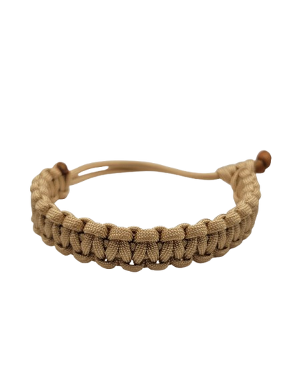 Gold Cobra Knot Adjustable Paracord Bracelet