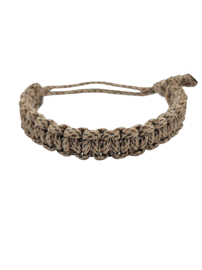 Sand Camo Cobra Knot Adjustable Paracord Bracelet