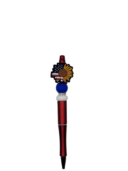 Stars and stripes sunflower alternative color pen