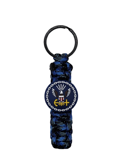 Cobra Knot Keychain Navy