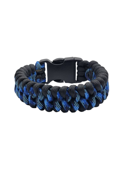 Mated Snake Paracord Bracelet Navy Camo