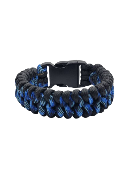 Mated Snake Paracord Bracelet Navy Camo
