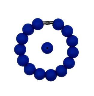 Classic Blue Solid Silicone Beads