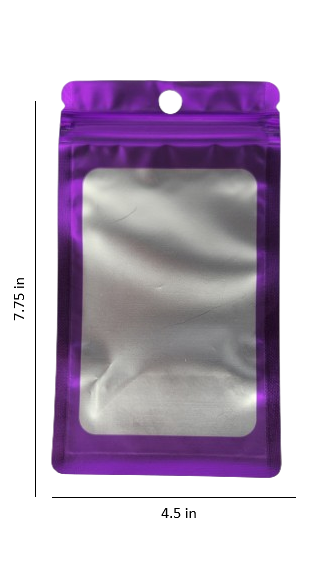 Plastic purple sleeves 10 pack
