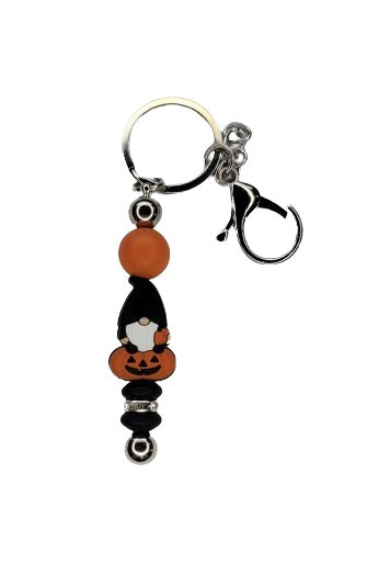 Keychain- October collection Jack O'lantern gnome