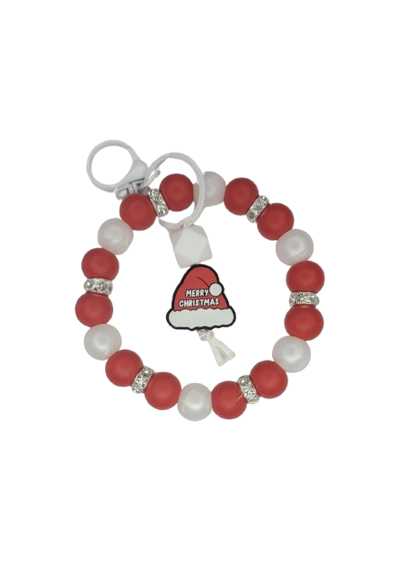 Santa hat Wristlet