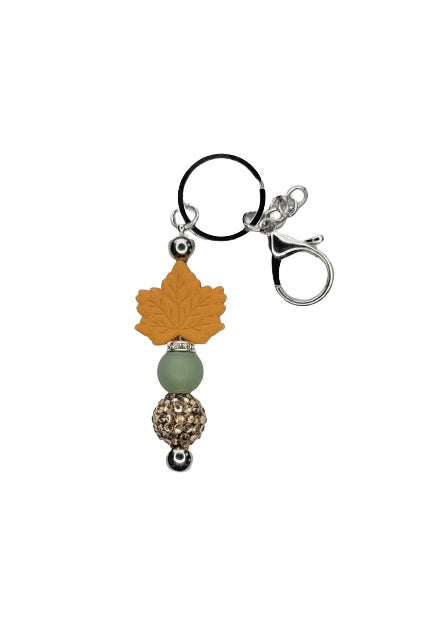 Fall collection-Leaf keychain-Orange